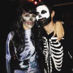 Molly Tarlov Instagram – Guess which one of us is still tryna wash black makeup out of our beard? He’s impractical, but he still gives me butterflies in my tum 🦋🦋🦋