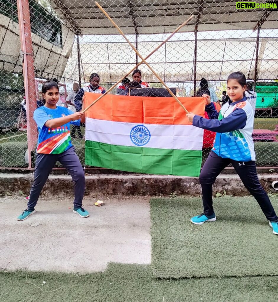 Monisha Vijay Instagram - Victory for our India 🇮🇳 Bagged the Gold 🏆🥇in International level Silambam Championship at Nepal🔥 Gold for me in junior level and for my sis varsha in senior level 🤩 @varshavijay_official . . #international #silambam #internationalstudents #nationalcompetition #ygfi #gold #goldmedal #winner #winners #champ #champion #champions #firstplace #competition #instagood #instapost #instatalent #instadaily