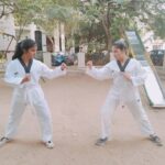 Monisha Vijay Instagram - Taekwondo sisters 🥋 @varshavijay_official . . #taekwondo #taekwondogirl #taekwondolife #karate #karategirl #supergirl #superwoman #martialarts #selfdefence #womenempowerment #instatalent #sisters #supersisters #instagood #instadaily #instapost