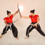 Monisha Vijay Instagram - Sisters in battle with the oldest martial art⚔️ . . #kalaripayattu #katara #katar #kalari #kalaripayattumartialarts #kalaripayyatu #kalarippayattu #sword #sheild #swordfight #martialarts #martialartist #martialartphotography #martialartstraining #superwoman #supergirl #selfdefense #fight #supersisters #selfdefenseforwomen #selfdefensetraining #ethirneechal #ethirneechalserial #suntv #photooftheday #silambam #velu #kick