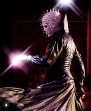 Morgan McMichaels Instagram - THE BOX YOU OPENED IT , WE CAME …. NOW YOU MUST COME WITH US …. TASTE OUR PLEASURES….. 

 WOW FOR THIS PHOTO !  Thank you so much @dougkrantzii for capturing this awesome shot of me as @officialdougbradley Hell Priest Pinhead !!! One of my absolute favorite horror masters !! I would love to see a meeting of the two Pinheads @msjamieclayton and @officialdougbradley in a movie together !!!