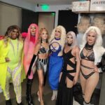 Morgan McMichaels Instagram - A little pre show photoshoot from our SHOWGIRLS show at @mickysweho , not bad for it being hotter than a testicle that belongs to satan … so proud of these ladies for trucking through in the heatwave ! Thank you to @trinitythetuck , @panginaheals , @kalistastage @melissa_befierce @junejambalaya for putting on such a fabulous show !! I posted 4 pics because we will be taking a shot for every pic you see with someone with their mouth open 🤣 !!
