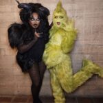 Morgan McMichaels Instagram - BAH HUMBUG !! Two baddies doing two baddies , @theonlymayhem and I got to play villains for the first time ever 😂 at @iephilipbailey SANT-A-SHE’S this past Saturday at @livenation Riverside Municipal auditorium. Mayhem with her legendary @rupaulsdragrace KRAMPUS and myself as @thegrinch !!! I love love love these pics !!! Riverside Municipal Auditorium