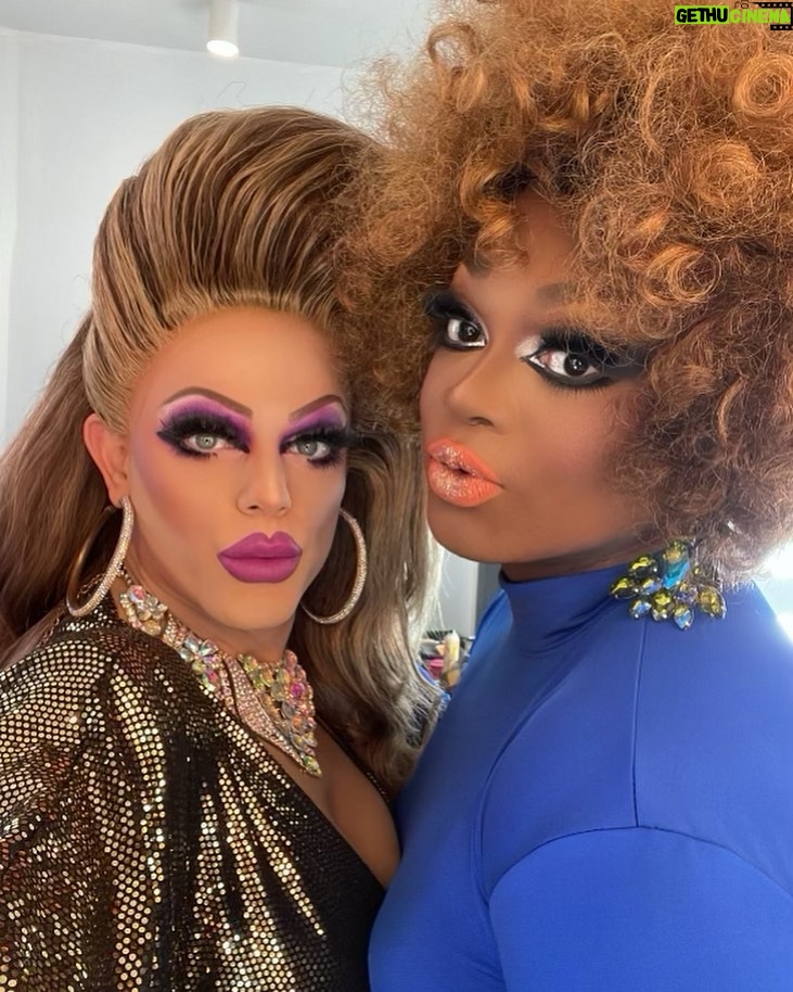Morgan McMichaels Instagram - I had such a fabulous time filming @hulu Drag me to dinner with my best friend @theonlymayhem !! I am so grateful to be able to make such epic memories with the Beetch that is stuck with me for the rest of our days !!! 😂 plus we look AMAZING in this photo !!!! Los Angeles, California