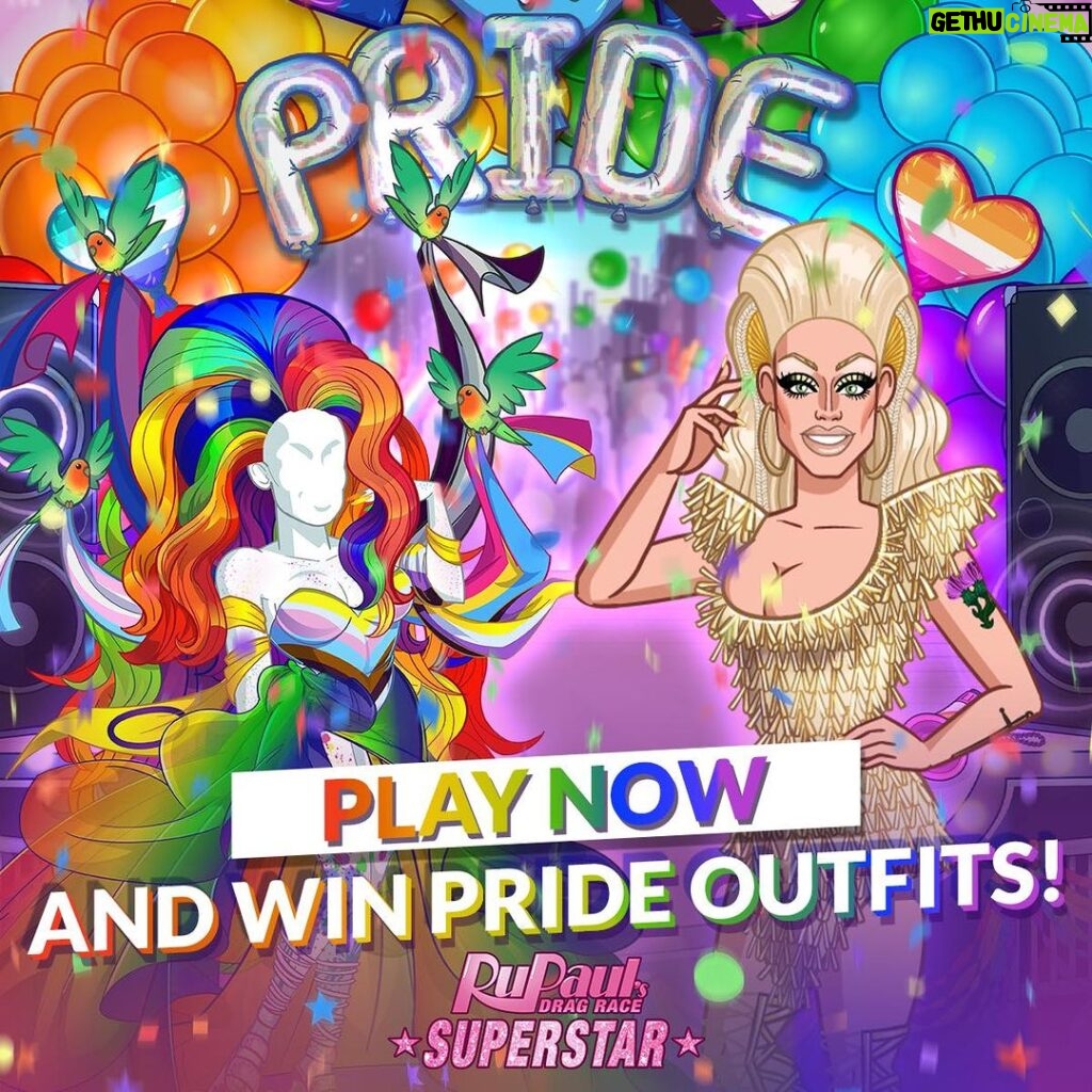 Morgan McMichaels Instagram - Celebrate Pride Month with ME and The Drag Race Game The Official Mobile Game! Use code MORGANPRIDE to unlock EXCLUSIVE makeup, a Pride flag for your Werkroom AND a cash tip of 2000 RuDollas! Everybody say love! :rainbow-flag: bit.ly/MorganMobileGame #RDRSuperstar