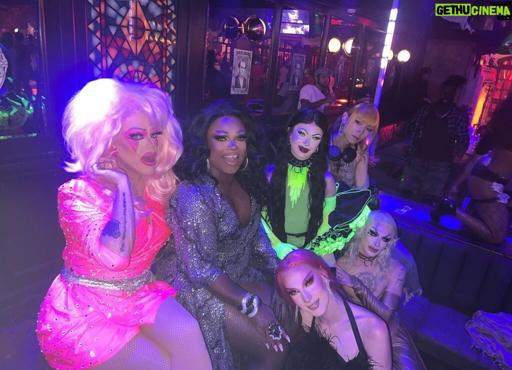 Morgan McMichaels Instagram - ITS TUESDAY and you know that means that the only party you need to be at is @theonlymayhem “ALL THAT TUESDAYS” at @theabbeyweho with the best 70s 80s & 90s music ! SO KICK OFF YOUR THANKSGIVING HOLIDAY THE RIGHT WAY ( have some fun before having to visit family ) This night is such a good Kiki !!! Got the fabulous opportunity to play with my sister the Queen of the party Mayhem Miller @lagrande_dame from @dragrace_france , @hosoterratoma & @dollya.black from @bouletbrothersdragula and the fabulous @elfalexandria !!! What a great night and let me tell you it’s a party you don’t want to miss !!! The Abbey Food & Bar - West Hollywood