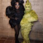 Morgan McMichaels Instagram - BAH HUMBUG !! Two baddies doing two baddies , @theonlymayhem and I got to play villains for the first time ever 😂 at @iephilipbailey SANT-A-SHE’S this past Saturday at @livenation Riverside Municipal auditorium. Mayhem with her legendary @rupaulsdragrace KRAMPUS and myself as @thegrinch !!! I love love love these pics !!! Riverside Municipal Auditorium