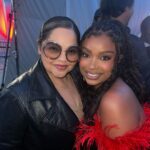 Moriah Brown Instagram - Celebrated the premiere of one of the most important people in my life growing up @annieggonzalez ‼️ Pls go watch @flaminhotmovie it is a MUST SEE, a beautiful inspiring story. Growing up smack in the middle of east la together to seeing her on the big screen in a movie representing us chicanos all over means SO MUCH! I am so damn proud and love you cousin🥹 #flaminhotmovie OUT NOW on @hulu @disneyplus Huge Congrats as well to @lindayvettechavez @devonfranklin @evalongoria ❤️ Mua: @shanell.sorrells 💄 Accessories: @maisonveemode Hollywood, California