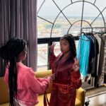 Moriah Brown Instagram - A fun little bts of trying to figure out what to wear LAST MINUTE same day of a premiere😅🤷🏾‍♀️ Huge shout out to @maisonveemode to making it happen in 3 hours🫶🏾 Los Angeles, California