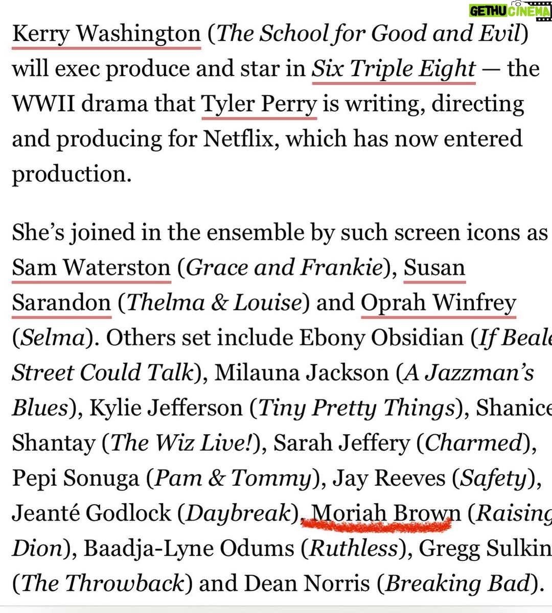 Moriah Brown Instagram - This untold story of an all black womens battalion during ww2 is so important to know✨Thank you to the @6888ww2 for your service and Thank you to @kimcolemancasting x @tylerperry @netflix