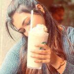 Mridula Vijay Instagram - Having coffee with my hubby ❤️ Clicked @yuvakrishna_official Costume @aisenstudio Starbucks Kochi
