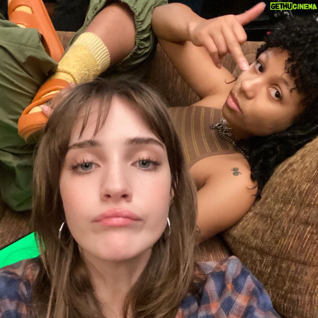 Myha’la Herrold Instagram - A very solid five days on @dumbmoneymovie w angel @taliaryder 🧠🫶🏾🥲