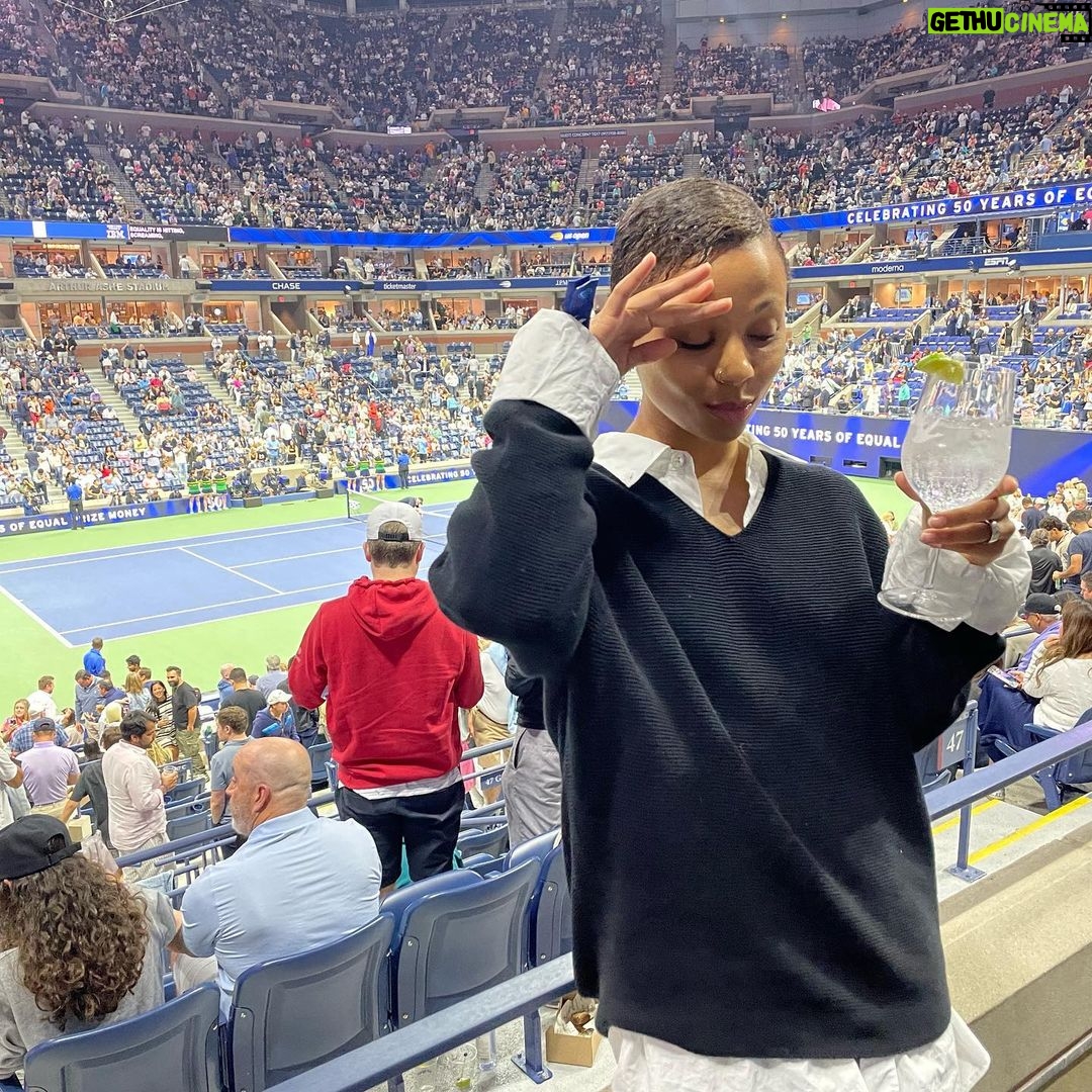 Myha’la Herrold Instagram - Thank you to my friends @greygoose for always taking such good care of us xx @usopen #GreyGoosePartner #Honedeuce