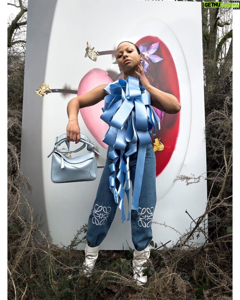 Myha’la Herrold Instagram - @LOEWE Fall Winter 2023 precollection campaign Photography @juergentellerstudio Creative direction @jonathan.anderson Styling @benjaminbruno_ #LOEWE #LOEWEFW23 So many things to be said…this was not on my 2023 bingo card! My sincerest thanks and the most love to the entire team at Loewe for including me and embracing me the way you have. There’s something truly special in the Loewe kool-aid! All my love, always x