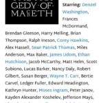 Mylo Uschold Instagram – Make sure you go out and check out @thetragedyofmacbethmovie when it comes out! #acting #moviemaking #macbeth #denzelwashington #francismacdormand