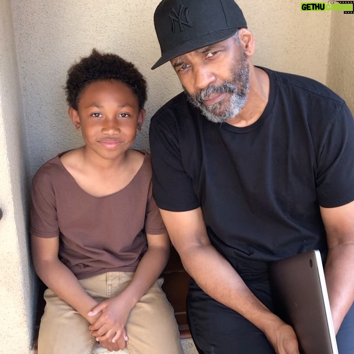 Mylo Uschold Instagram - It doesn’t matter if you fall down it’s whether you get back up 🖤 We Will RISE ✨ Denzel Washington teaching our son a LIFE lesson #blacklivesmatter #denzelwashington Los Angeles, California