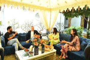 N. T. Rama Rao Jr. Instagram - It was such a pleasure hosting you and your team for lunch Ted. Enjoyed our conversation and the afternoon spent together indulging in our love for movies and food.

@tedsarandos @goradino @monika__shergill @netflix_in