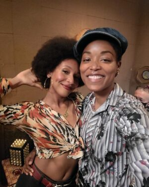 Nabiyah Be Instagram - Episodes 7 and 8 are here and they are a RIDE. Was so special to form a little theater company with @willwisslergraham in Greece and bring 1970’s NYC to Athens! I’m so thankful that women like Simone and Bernie existed so that I - a so called liberated woman - can have access to all the tools at my disposal to make me feel safe, heard and anchored in my worth and power! Can’t wait to share more bts and dance moves of our little slice of underground revolution! @daisyjonesandthesix #daisyjonesandthesix #simonejackson