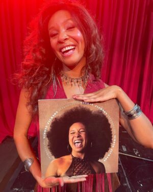Nabiyah Be Instagram - First 3 episodes of @daisyjonesandthesix are now streaming on @primevideo ! 1) Simone posing with her first album at @thetroubadour 2) studio rehearsal for Song For You at @soundcitystudios , Riley was recording next door and caught the rehearsal while on break 3) BTS of when Daisy and Simone first met and Riley was SO HAPPY because we got Vegan Pizza on set! 4) and 5) me doing a terrible job of showing the house party in which Simone and Bernie ( @ayesharaasheed ) first meet. 6) Simone posing with her first album’s track list 7) Simone and Daisy’s first performance together, Daisy’s first performance ever 8) @rebeccawmakeup giving me the glam 9) Riley being a professional napper at 3:30 am 10) me at Simone’s apartment in which I actually don’t show you the apartment at all 🤪