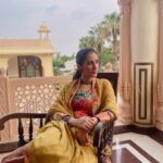 Namita Dubey Instagram - tête-à-tête with Jaipur + my feeble attempt to ape the persona of the city. Outfit: @saundhindia PR: @alphabetmedia