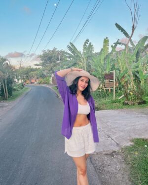 Namita Dubey Instagram - A walking embodiment of imperfections against a perfectly cascading tropical bloom 🌴🌴🌴