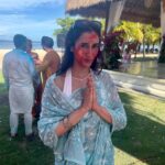 Namita Dubey Instagram - Dared to put color on my face and become a Holi reveller finally ✨