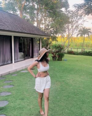 Namita Dubey Instagram - A walking embodiment of imperfections against a perfectly cascading tropical bloom 🌴🌴🌴