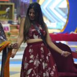 Namratha Gowda Instagram - Nammu slaying the style game like a queen 😉 @colorskannadaofficial @officialjiocinema Outfit: @sck_designer_studio Styling: @likitha_suresh_ #bbk10 #biggboss #season10 #colorskannada #jiocinema #namarathagowda #nammu #relentkreationz