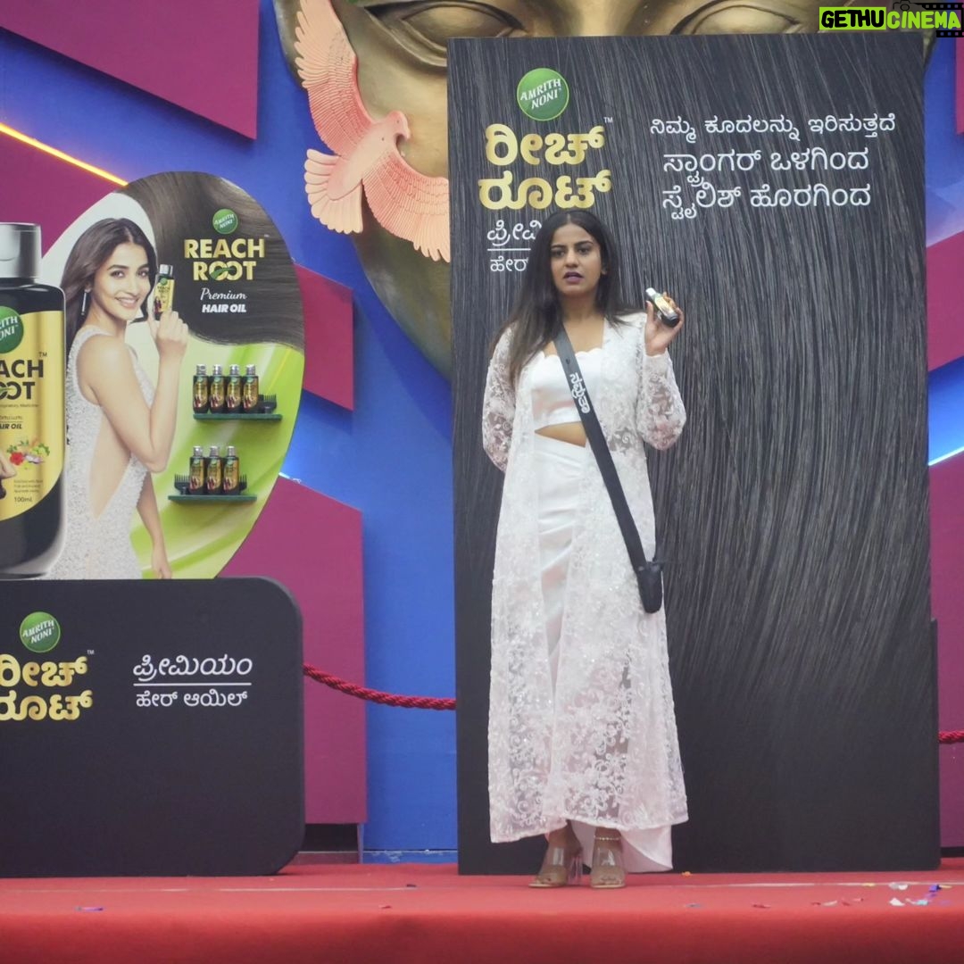 Namratha Gowda Instagram - She's out here crushing the competition beneath her designer heels π Styling:@likitha_suresh_ Wardrobe:@anvi_closet @colorskannadaofficial @officialjiocinema #bbk10 #biggboss #season10 #colorskannada #jiocinema #namratha #nammu #relentkreationz #trending