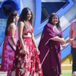 Namratha Gowda Instagram - Nammu slaying the style game like a queen 😉 @colorskannadaofficial @officialjiocinema Outfit: @sck_designer_studio Styling: @likitha_suresh_ #bbk10 #biggboss #season10 #colorskannada #jiocinema #namarathagowda #nammu #relentkreationz