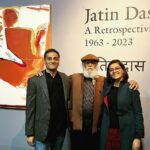 Nandita Das Instagram - What a lovely evening it was! A discerning and diverse audience came for the book launch of my father’s retrospective show. I edited it and my brother, Siddhartha and I designed it together. What a challenge and privilege it was! My father’s student, Uchiyama, came all the way from Japan for the show! So heartwarming! Thank you @ngma_delhi for hosting the show till Jan 7th 2024 and to @raghurai.official @therajeevsethi #sharmilatagore #gopalkrishnagandhi and all the lovely people for coming on the evening of 2nd of Dec. It was also the artist’s birthday. This, we children planned! Here is a peek…