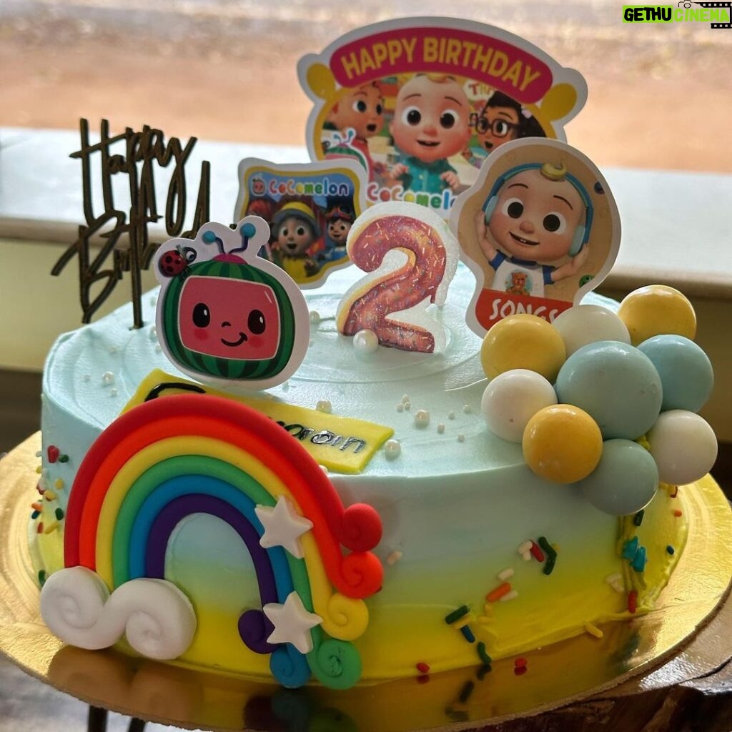 Nanditha Jennifer Instagram - Cocomelon themed cake for a lil one ❤️ #cocomelon #yelagiri #cake #cakenestin Fundera Park
