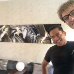 Nando Pradho Instagram - Instalación de la obra creada en el evento @openmindermx a mi querido @jorhern ! Gracias 🙏🏼 @kadofineart @chris_openminder @jpespinosa y @el_muneco_chepotlin por la oportunidad ! @qraulrojas @qrsmartpeople @gigi_monteiro #art #abstractart #design #pinturaabstrata #abstractsculpture #abstractphoto #artgalery #expressionismoabstrato #fotoabstrata #arte #sculpture #escultura Mexico City, Mexico