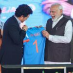 Narendra Modi Instagram - Varanasi will get a 🏏 stadium. Laid the foundation stone for this project. Also interacted with eminent sports personalities.
