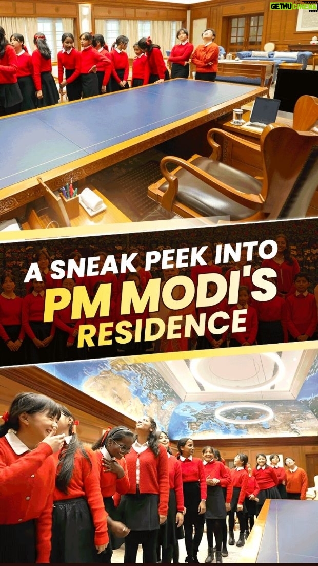 Narendra Modi Instagram - Young friends explore 7, LKM. Seems my office passed the ultimate test - they gave it a thumbs up!