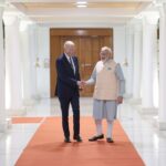 Narendra Modi Instagram - Welcomed @potus @joebiden 🇺🇸 , PM Sheikh Hasina 🇧🇩 and PM Pravind Jugnauth 🇲🇺 at 7, Lok Kalyan Marg, Delhi.