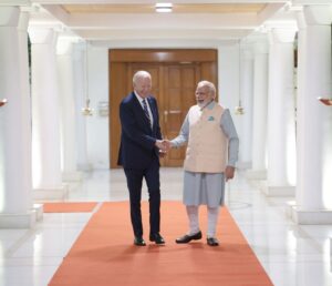 Narendra Modi Instagram - Welcomed @potus @joebiden 🇺🇸 , PM Sheikh Hasina 🇧🇩 and PM Pravind Jugnauth 🇲🇺 at 7, Lok Kalyan Marg, Delhi.
