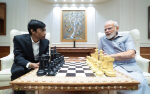 Narendra Modi Instagram - With the brilliant chess player Praggnanandhaa and his family. A meeting I’ll always cherish.