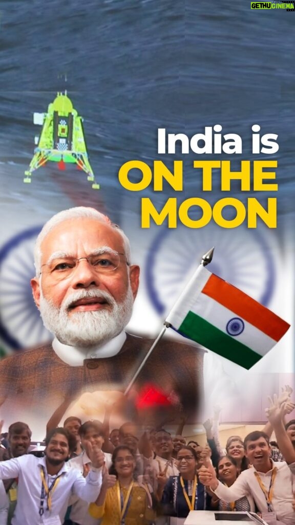 Narendra Modi Instagram - Proud moment for 🇮🇳. Congratulations to ISRO for #Chandrayaan’s success