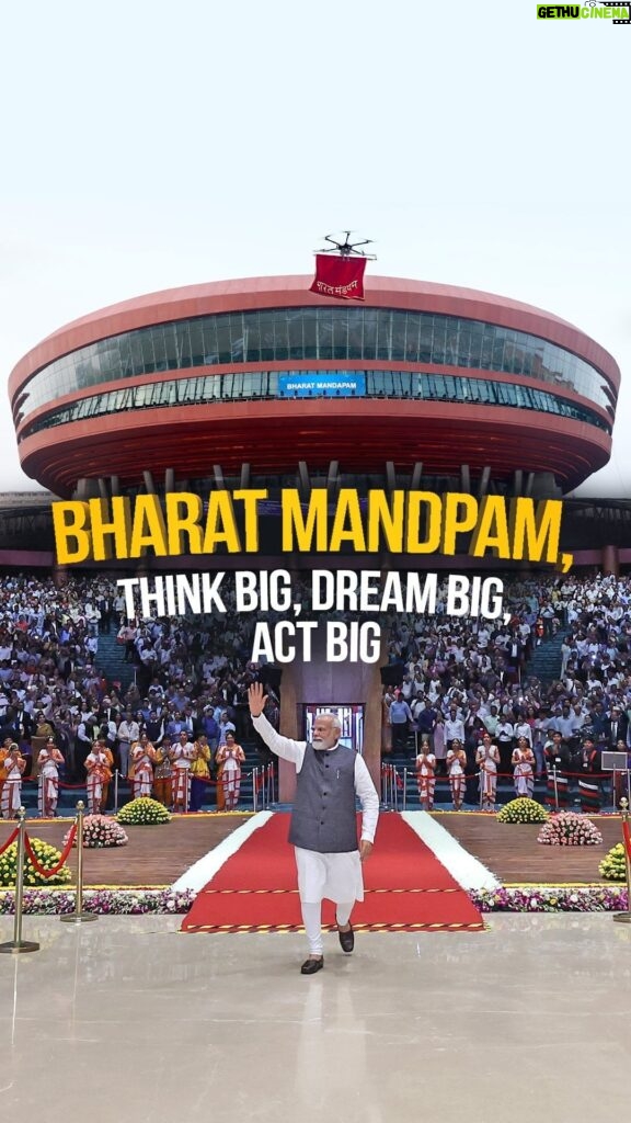 Narendra Modi Instagram - Bharat Mandapam, a modern and futuristic International Exhibition-cum Convention Centre will serve as the gateway to global opportunities in India...