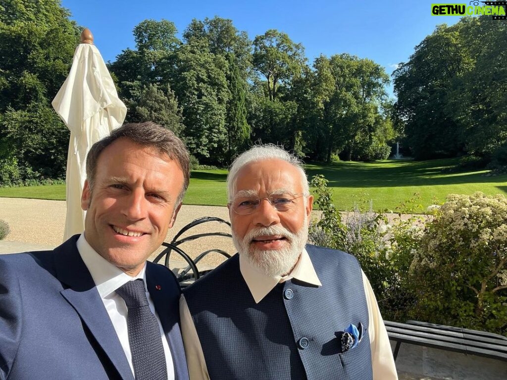 Narendra Modi Instagram - 🇮🇳🇫🇷 Vive l’amitié entre l’Inde et la France ! Long live the French-Indian friendship! भारत और फ्रांस के बीच दोस्ती अमर रहे! Paris, France