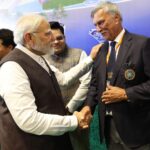 Narendra Modi Instagram – Varanasi will get a 🏏 stadium. 

Laid the foundation stone for this project. Also interacted with eminent sports personalities.