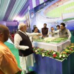 Narendra Modi Instagram - Varanasi will get a 🏏 stadium. Laid the foundation stone for this project. Also interacted with eminent sports personalities.