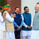 Narendra Modi Instagram - This morning at Parliament. This is a short session but it is an important one for our nation.