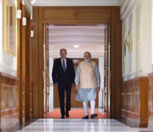Narendra Modi Instagram - Welcomed @potus @joebiden 🇺🇸 , PM Sheikh Hasina 🇧🇩 and PM Pravind Jugnauth 🇲🇺 at 7, Lok Kalyan Marg, Delhi.