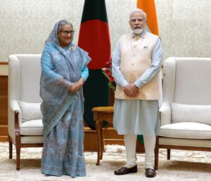 Narendra Modi Instagram - Welcomed @potus @joebiden 🇺🇸 , PM Sheikh Hasina 🇧🇩 and PM Pravind Jugnauth 🇲🇺 at 7, Lok Kalyan Marg, Delhi.