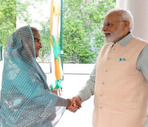 Narendra Modi Instagram - Welcomed @potus @joebiden 🇺🇸 , PM Sheikh Hasina 🇧🇩 and PM Pravind Jugnauth 🇲🇺 at 7, Lok Kalyan Marg, Delhi.