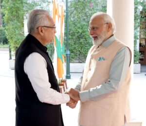 Narendra Modi Instagram - Welcomed @potus @joebiden 🇺🇸 , PM Sheikh Hasina 🇧🇩 and PM Pravind Jugnauth 🇲🇺 at 7, Lok Kalyan Marg, Delhi.