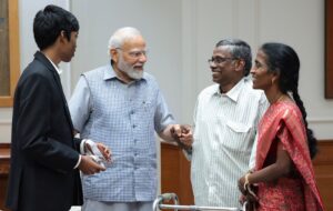 Narendra Modi Instagram - With the brilliant chess player Praggnanandhaa and his family. A meeting I’ll always cherish.