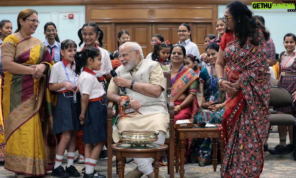 Narendra Modi Instagram - A very very special Raksha Bandhan at 7, Lok Kalyan Marg.